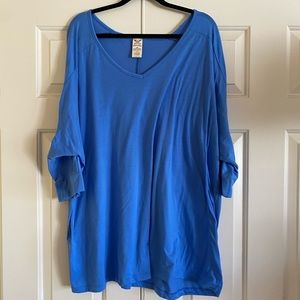PLUS SIZE! Faded Glory Blue Blouse!